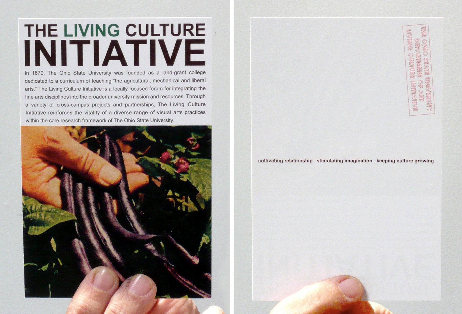   The Living Culture Initiative,  2005-2021, The Ohio State University 