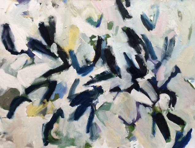 Helen Grimm, Mussels 16 , oil on canvas, 36" x 48"