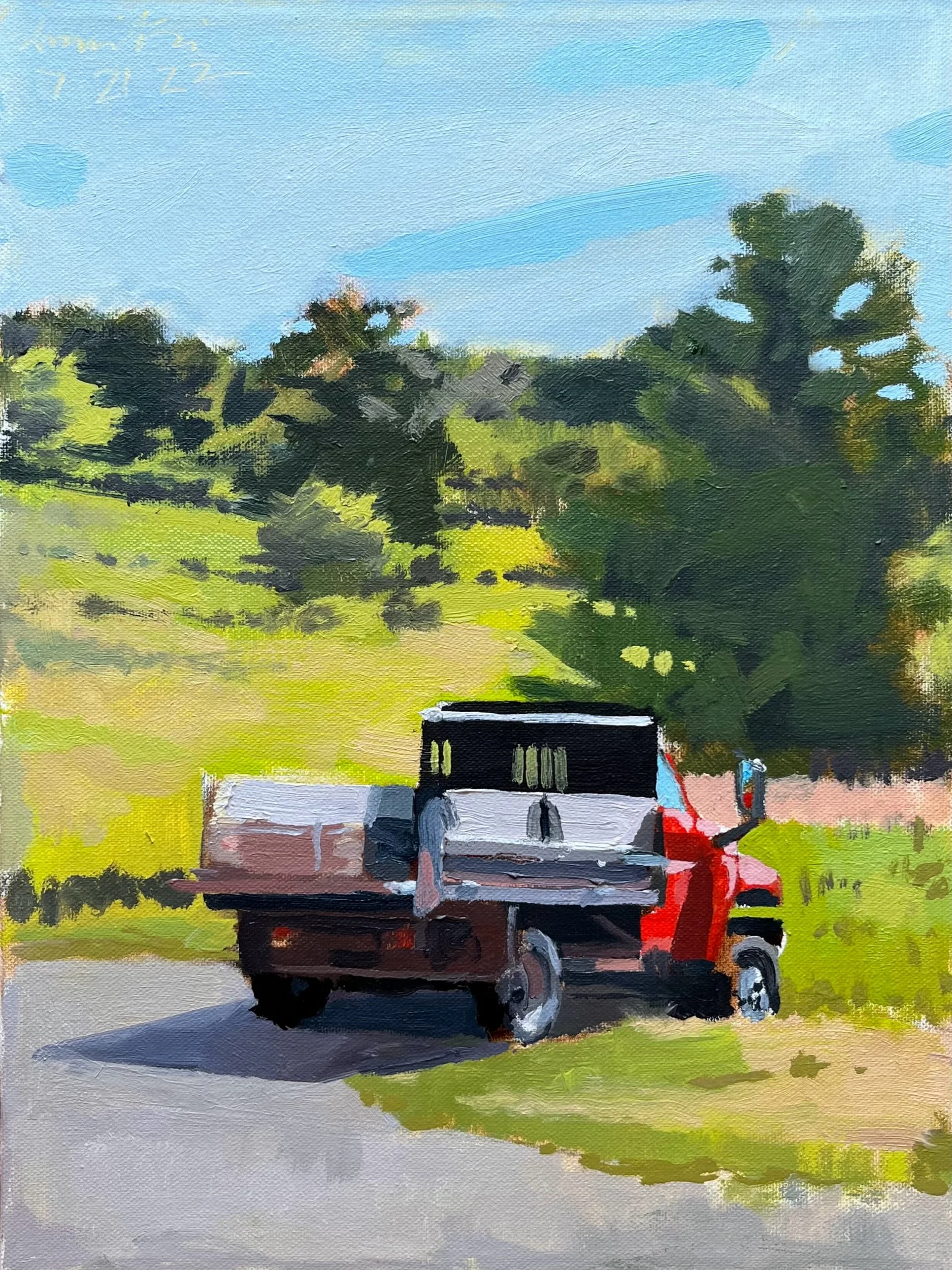 Farm Truck, Hot Morning, off Route 23