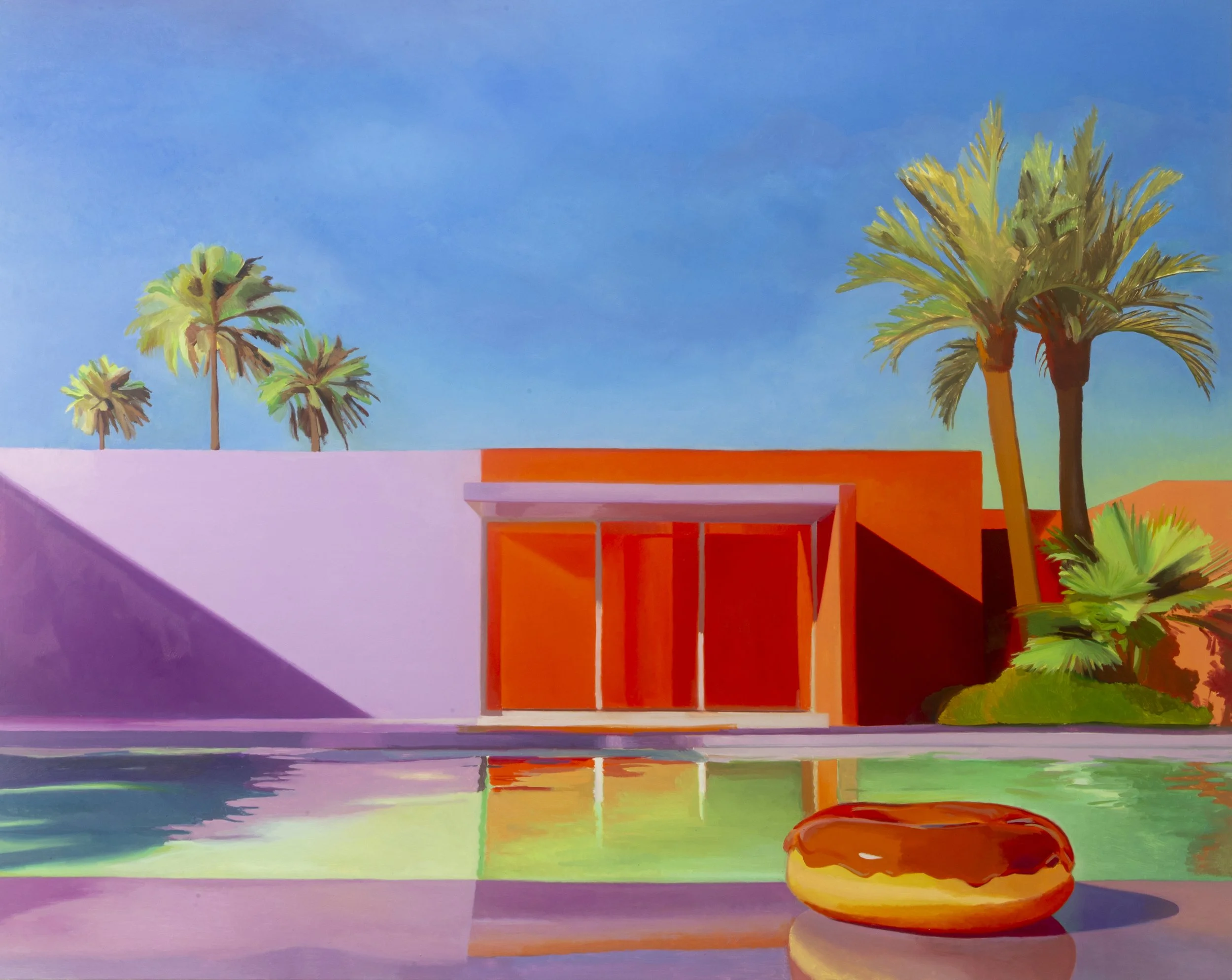 Poolside Donut (how I learned to swim)