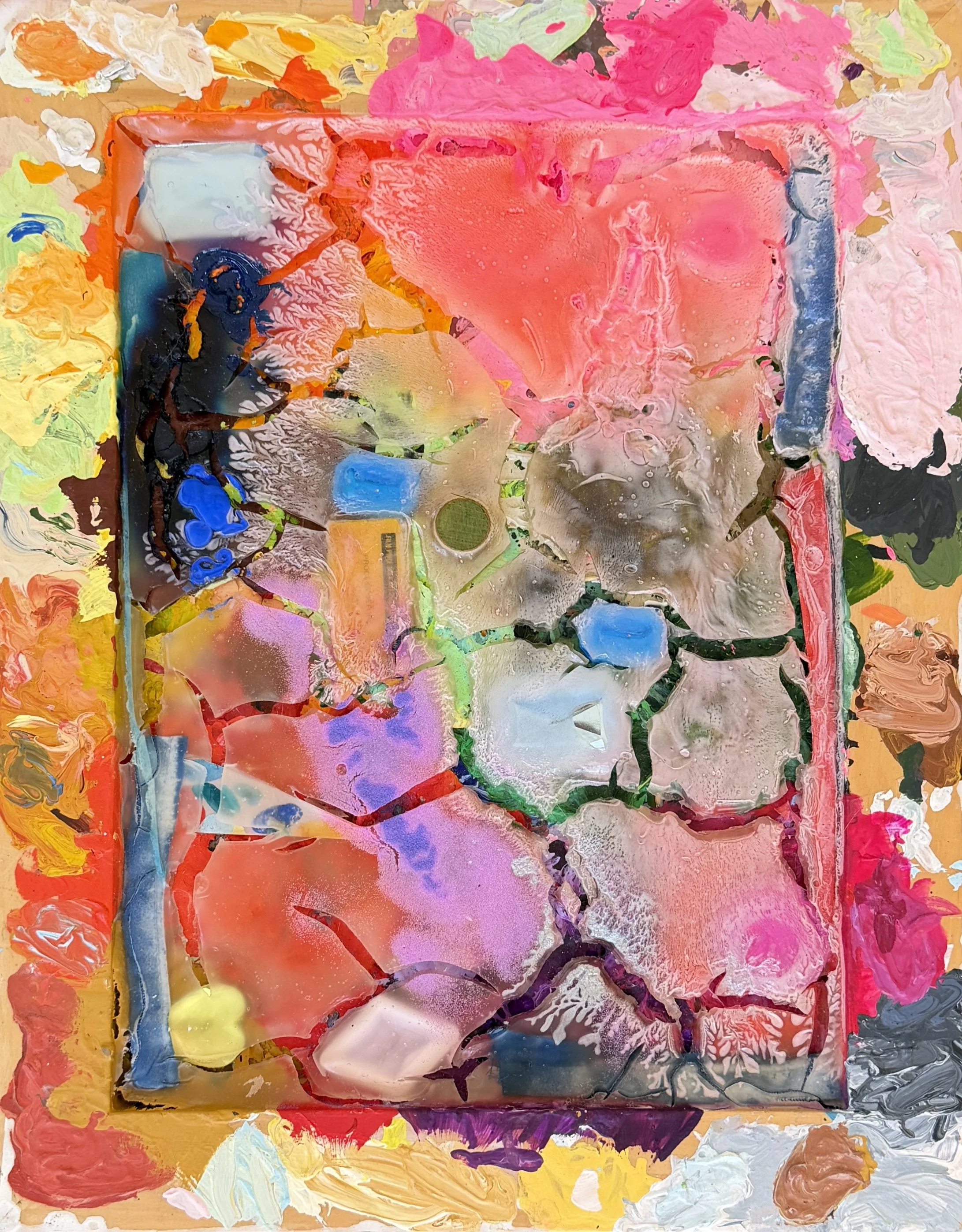 Experiment, double sided painting