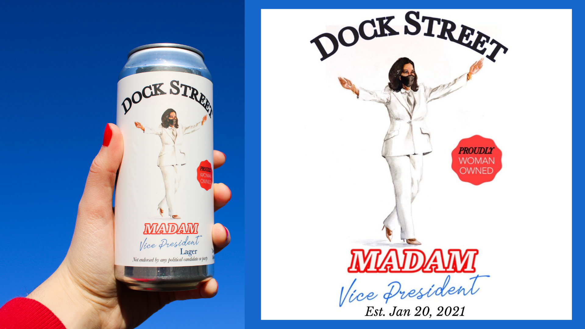 Dock Street Madam Vice President is here, right in time for International Women’s Day 😎