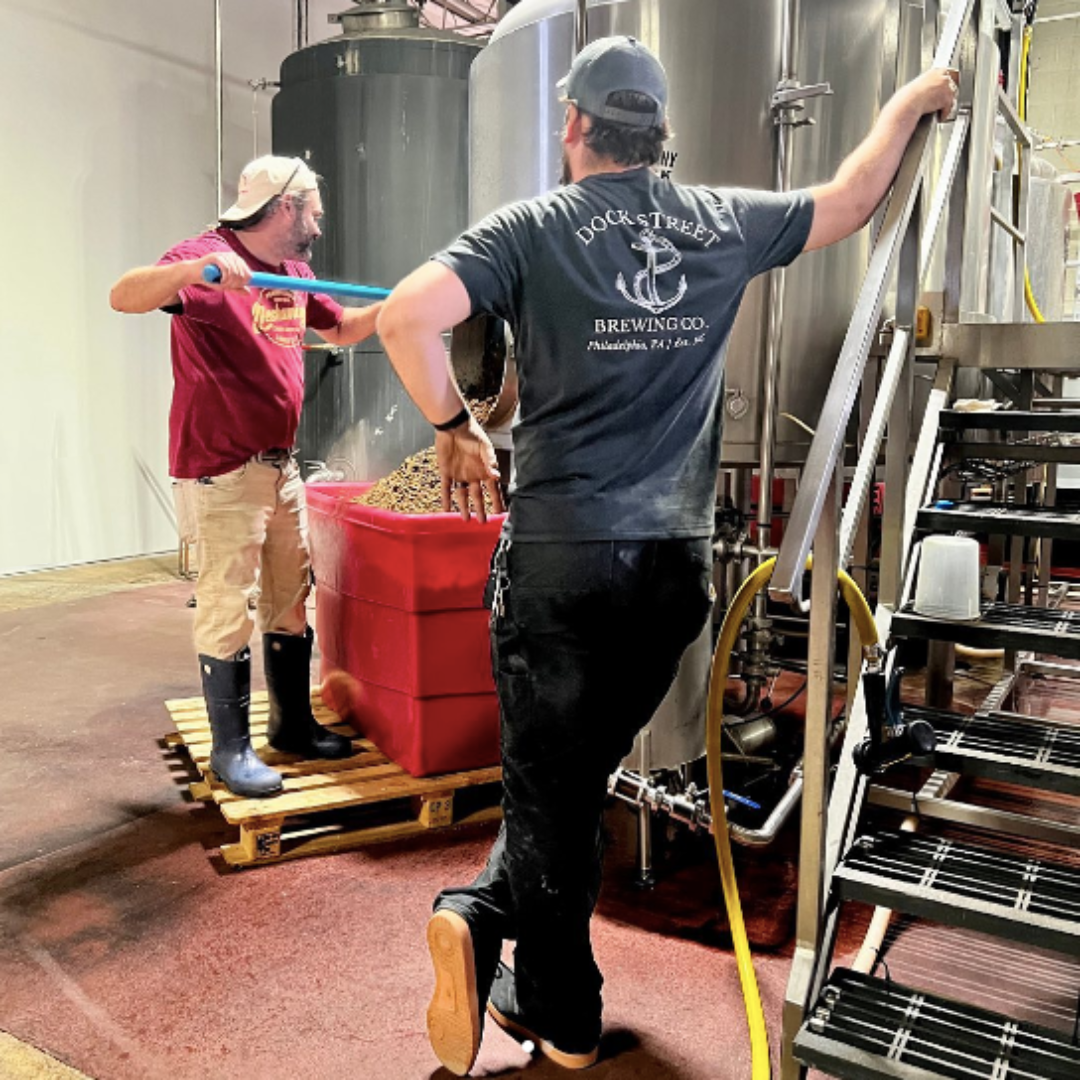 Chilling! "Bone Roaster" is dropping this Friday, a collab brew between Dock Street Brewing Co + Neshaminy Creek Brewing Co.!