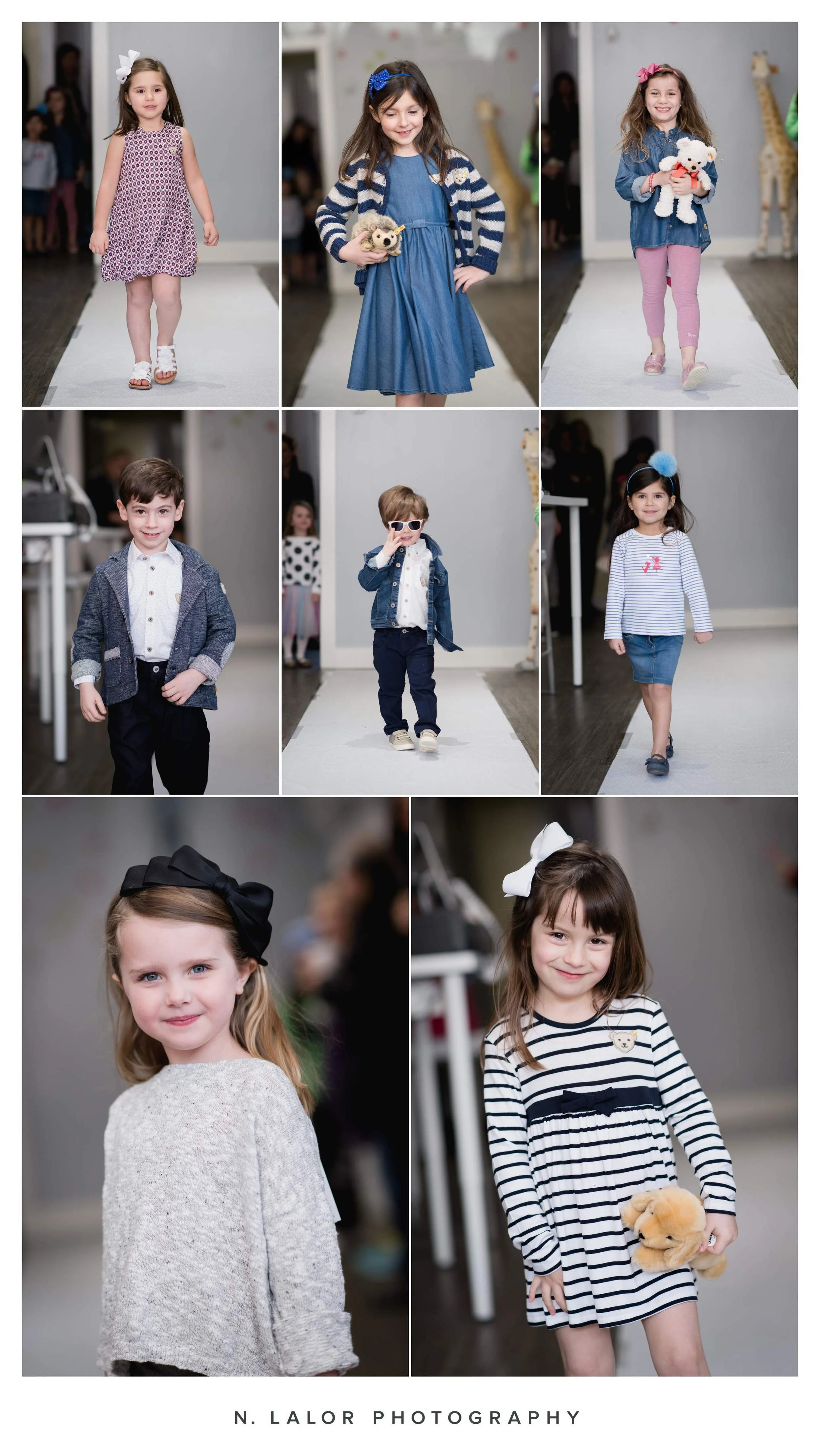 Kids Spring Fashion Show at Ella & Henry in New Canaan Connecticut. Photo by N. Lalor Photography.