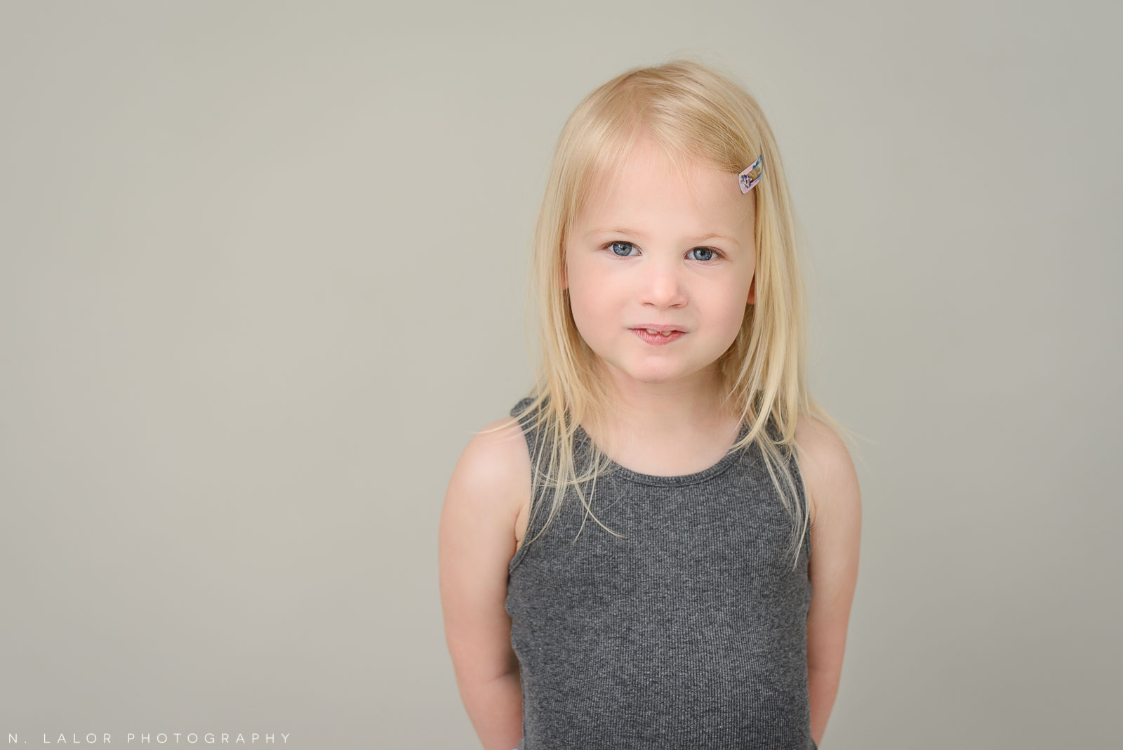 Evie. Family photo session with N. Lalor Photography. Greenwich, Connecticut studio photographer.