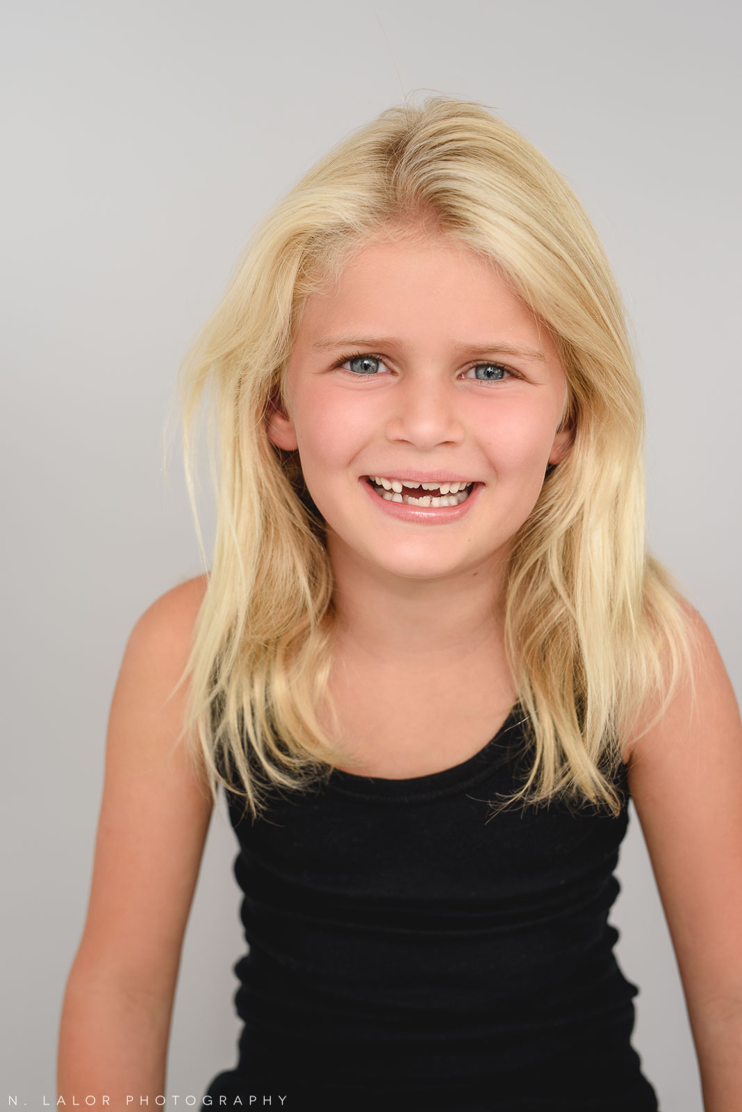 Natalie. Studio family photo session with N. Lalor Photography in Greenwich, Connecticut.