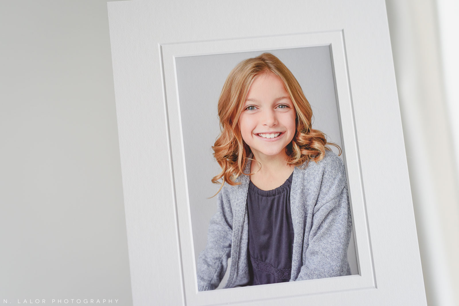 Fine art matted print. Portrait by N. Lalor Photography in Greenwich, Connecticut.