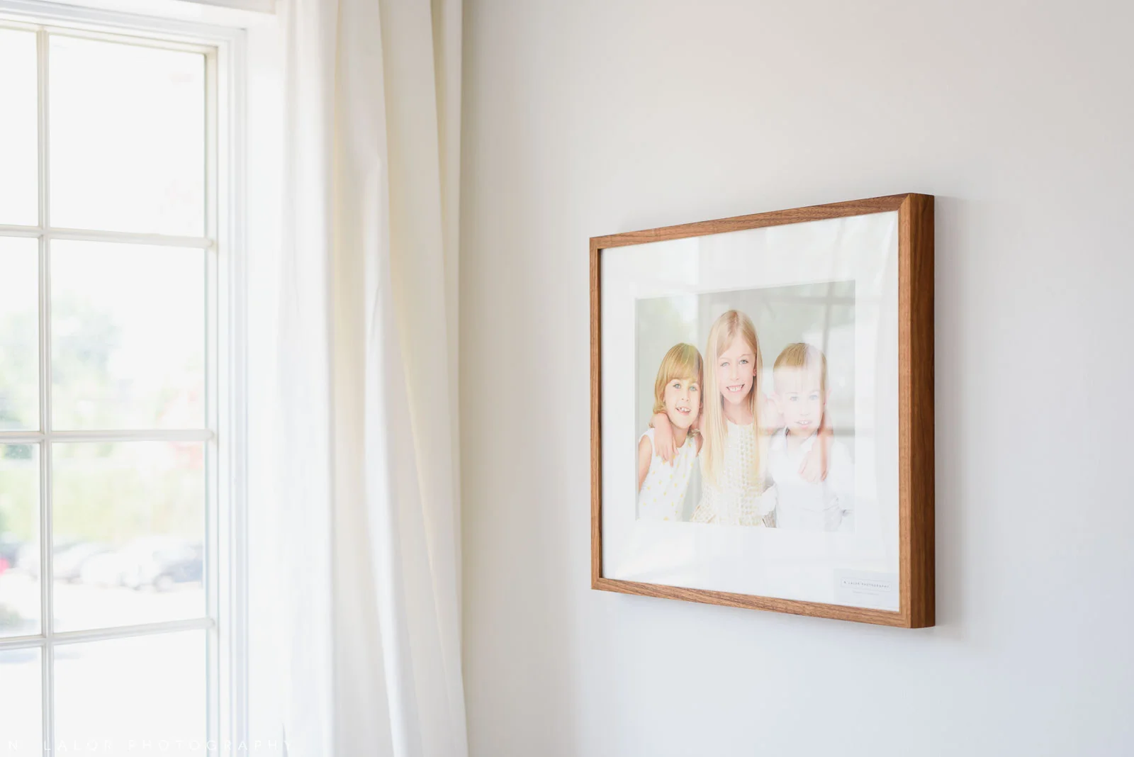 N. Lalor Photography Studio - 11x14" framed fine art print on the wall.