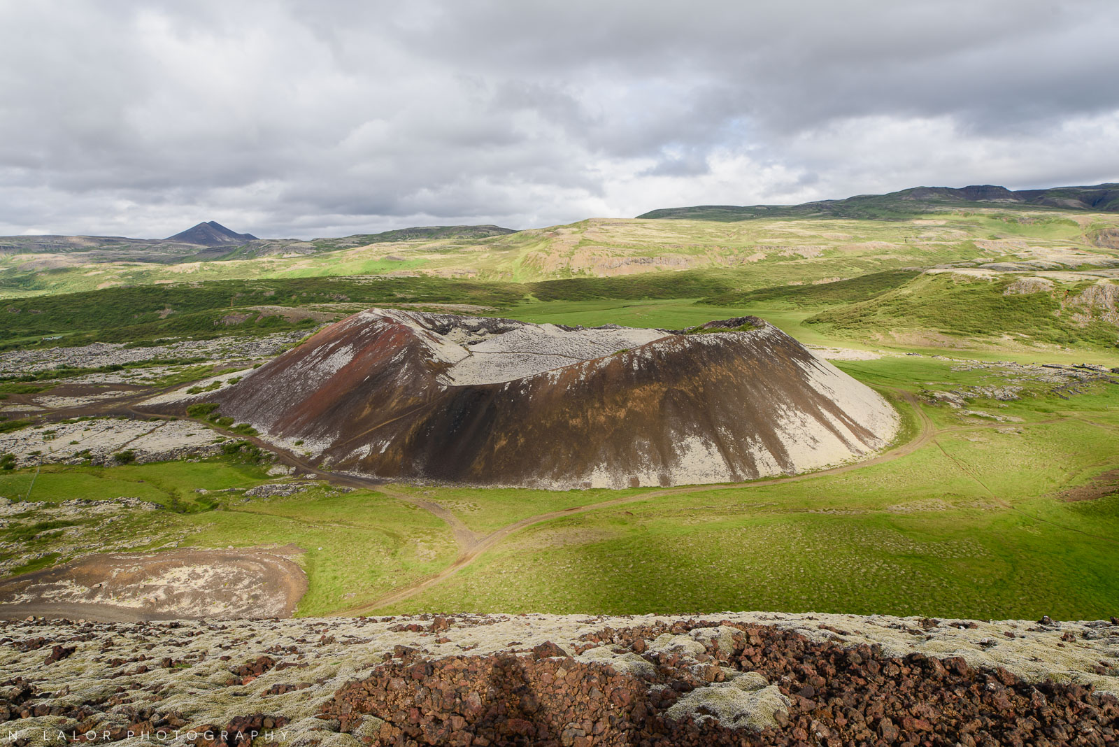 Grabrok craters. From my trip to Iceland in 2018. Photograph by Nataliya Lalor.