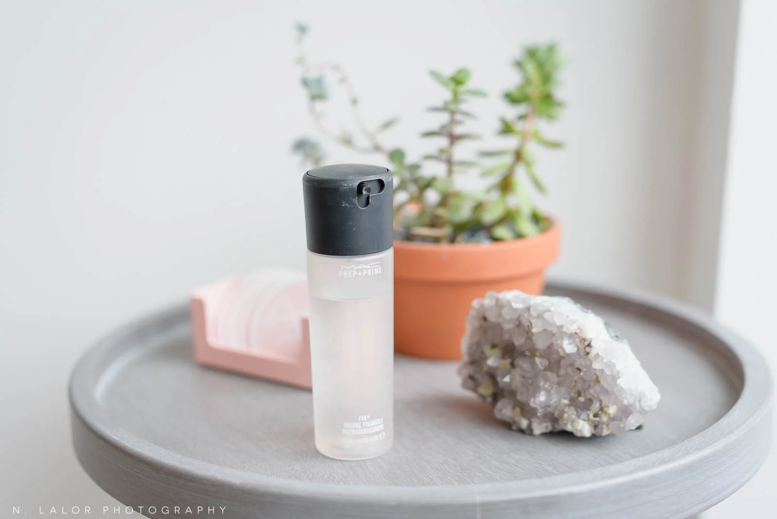 Mac prep + prime finishing spray. Photo by N. Lalor Photography, makeup tips by Haus of Pretty of Westport CT.