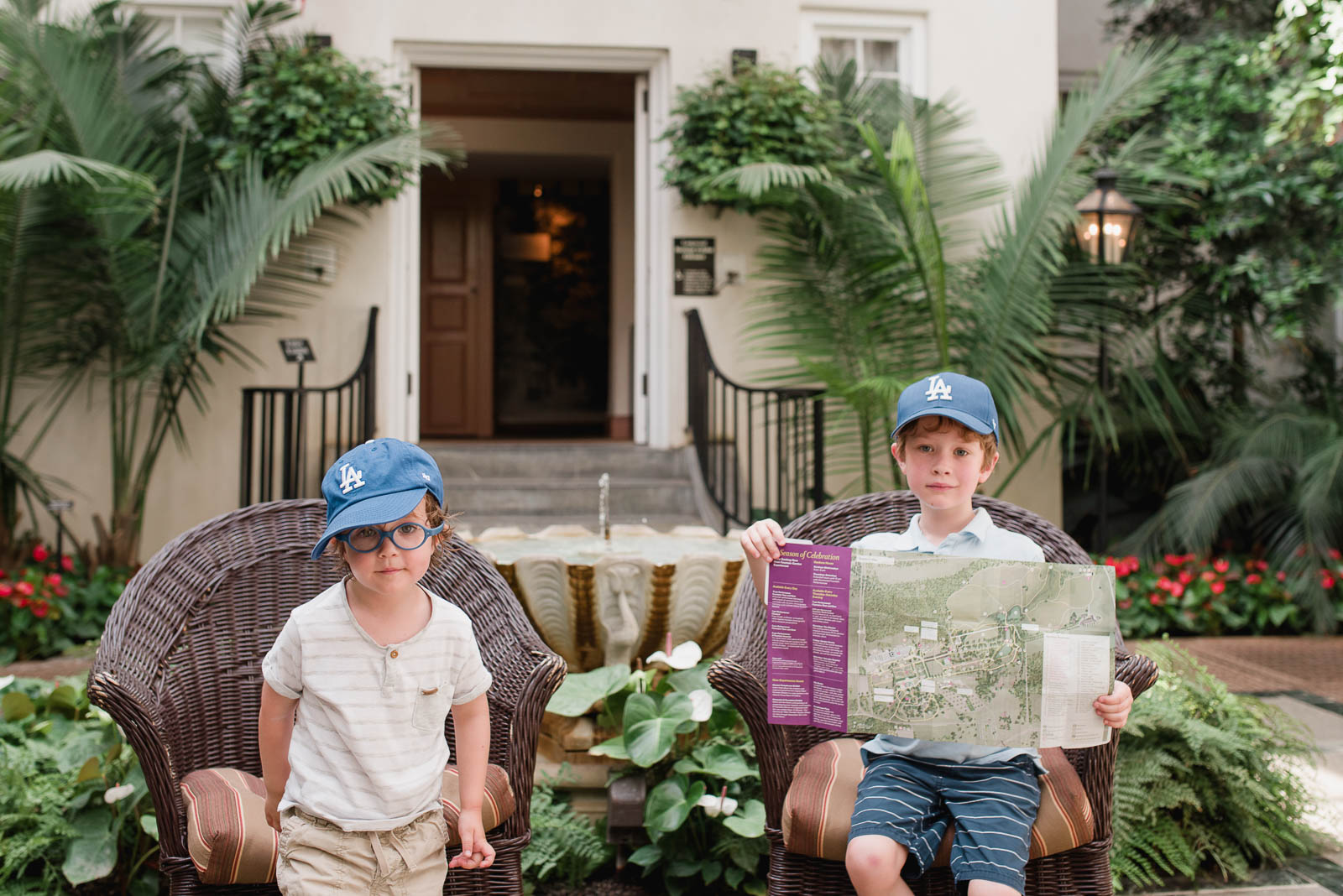 Photo of my two boys at Longwood Gardens in Philadelphia. This shot took about 2 seconds.