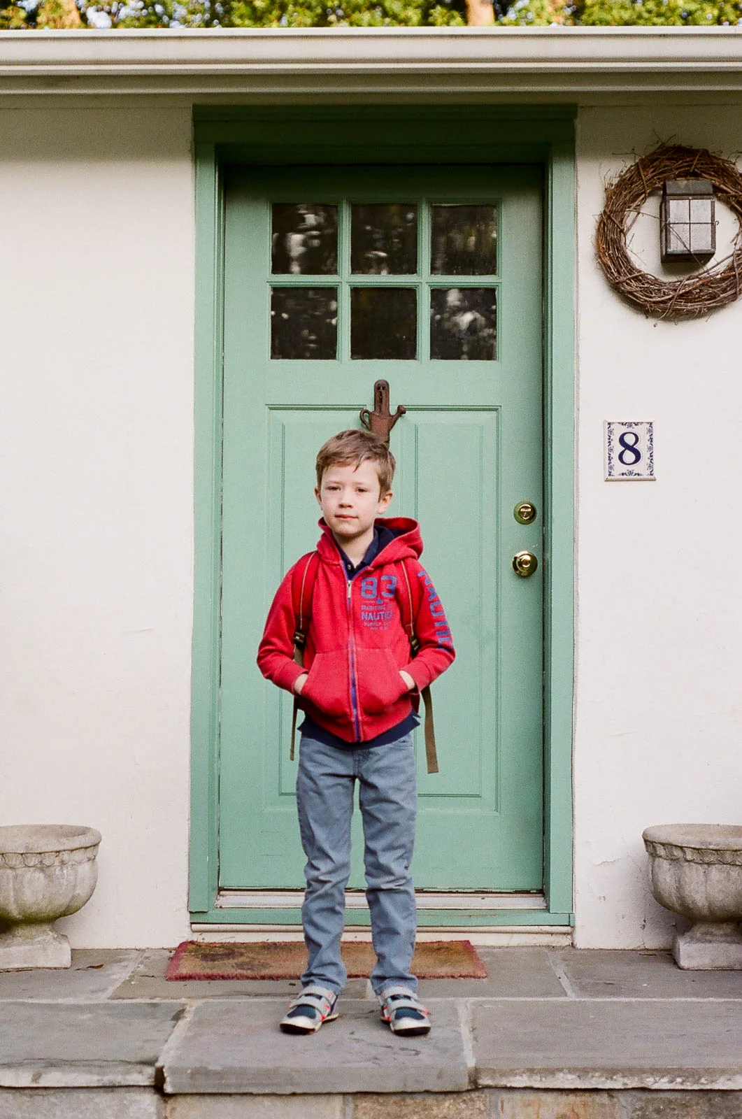 Yep, too cool for school.. but at least I got that “first day” photo!