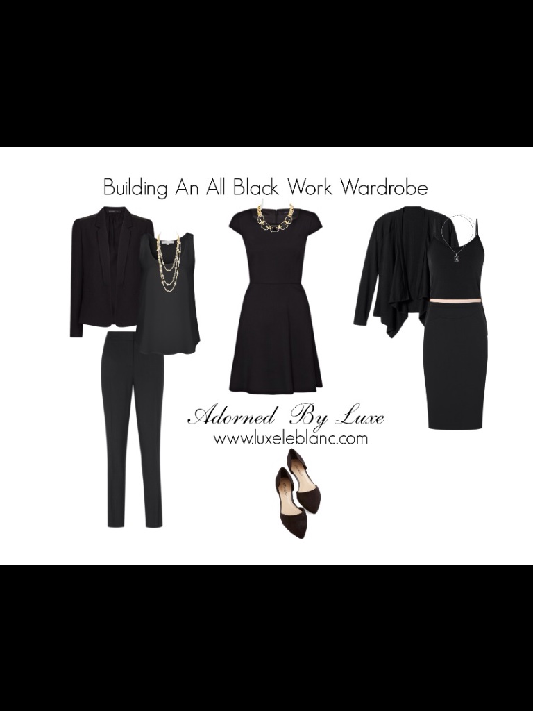 Glam Guide: How to Build an All Black Wardrobe for Work