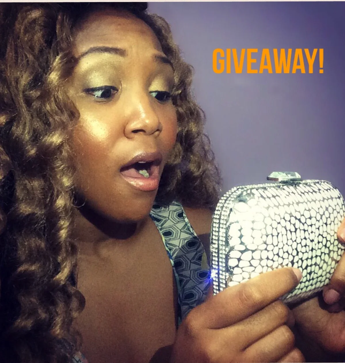 GIVEAWAY OF THE MONTH - Mini Glam Clutch (valued at $70)