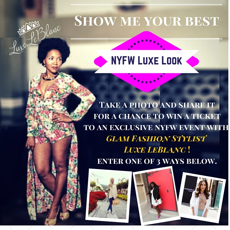 GIVEAWAY OF THE MONTH - Attend New York Fashion Week with Me #NYFW