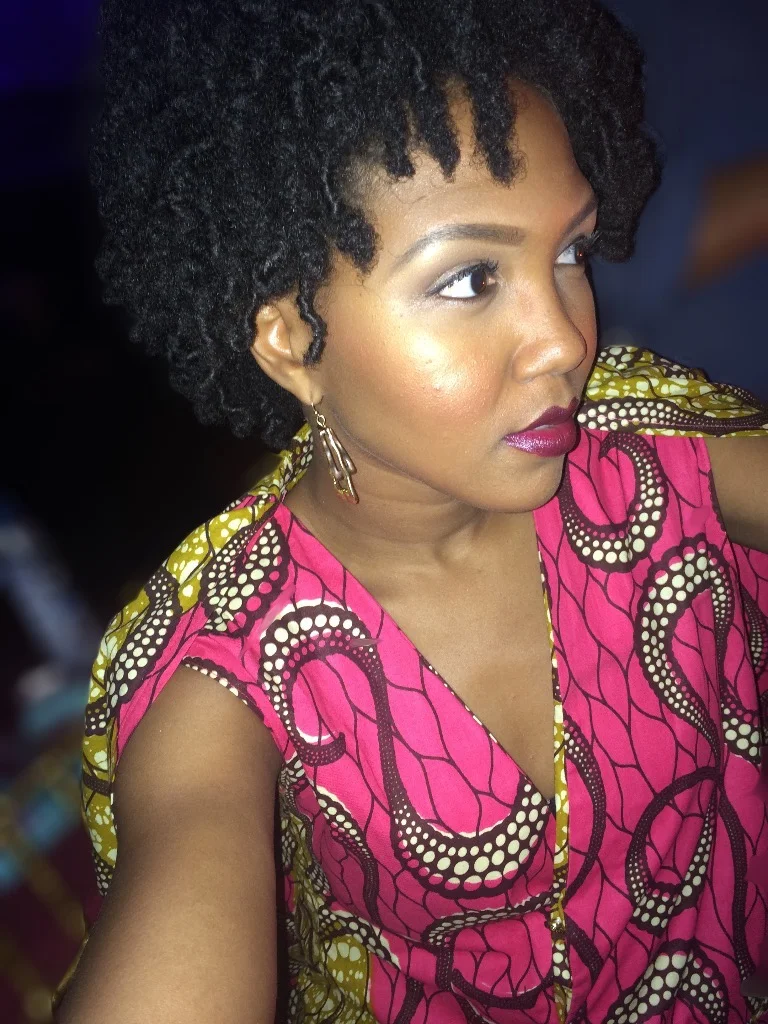 African Print Cape Blazer: NYFW Look 2