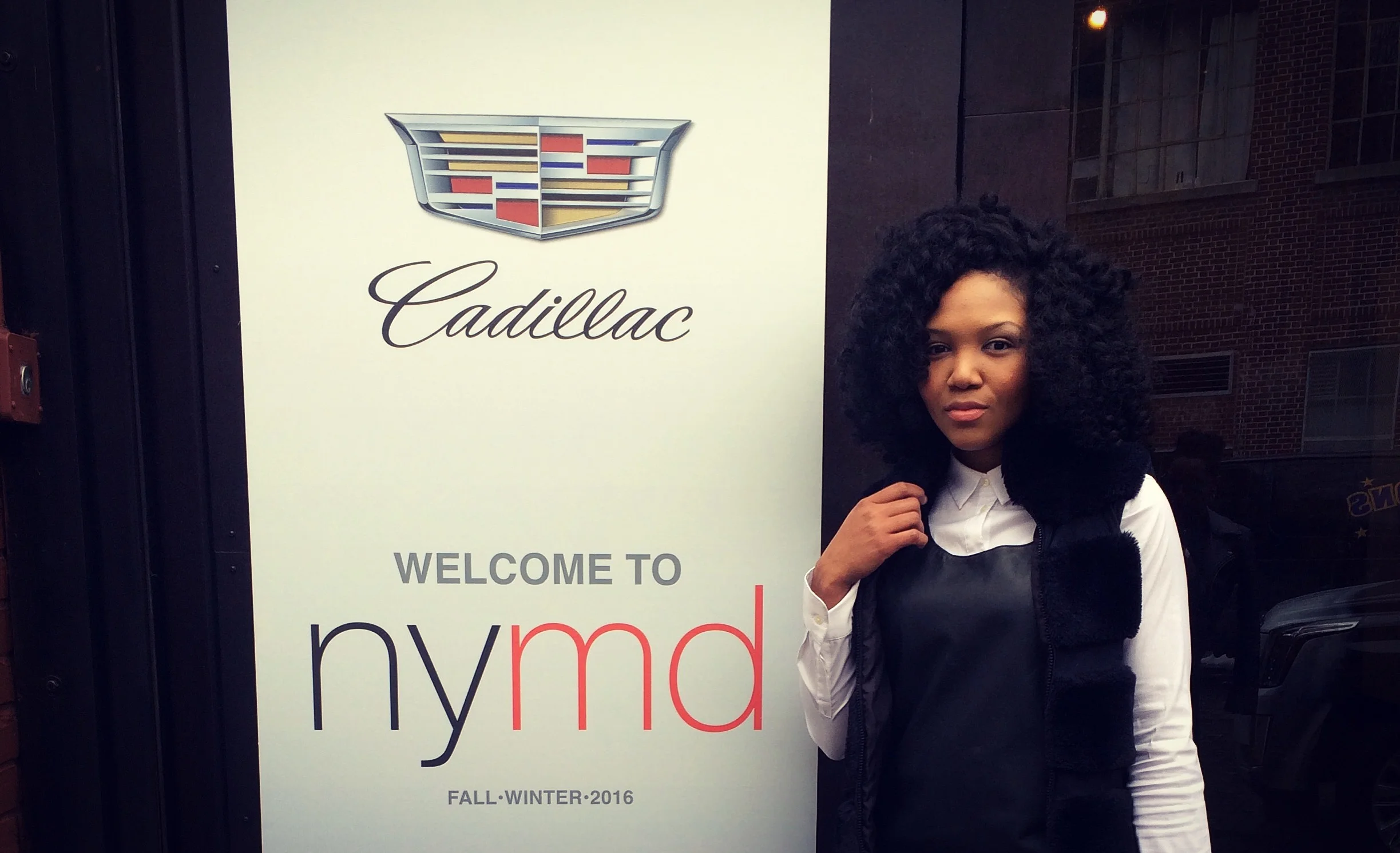 Button Down + Black Leather Dress - NYMD Look 1