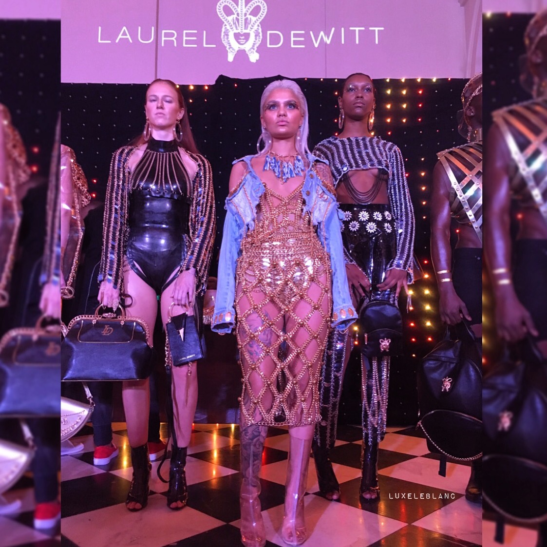 Amina blue front and center in Laurel Dewitt .