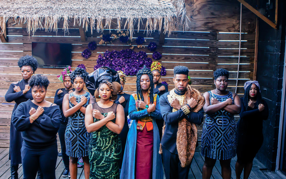 Luxe LeBlanc_Wakandan Wedding_Reception with audience.jpg