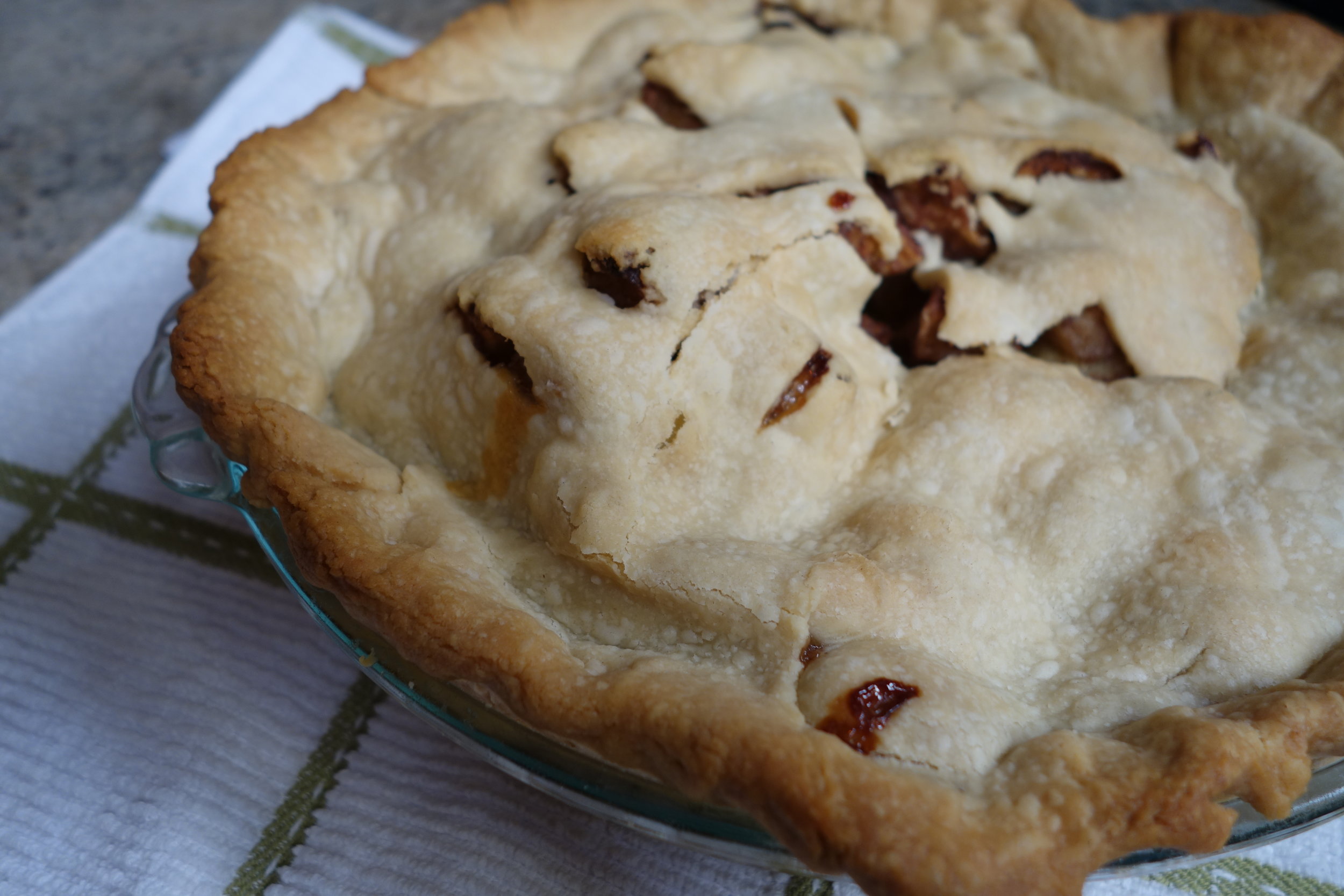 We also shot our apple pie episode...needless to say we dug in as soon as it was cool!