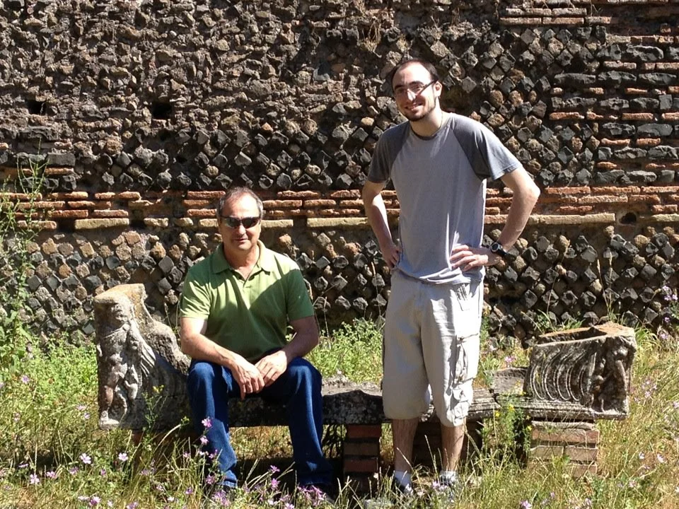 Dad & Joseph at Ostia Antica just outside of Rome.