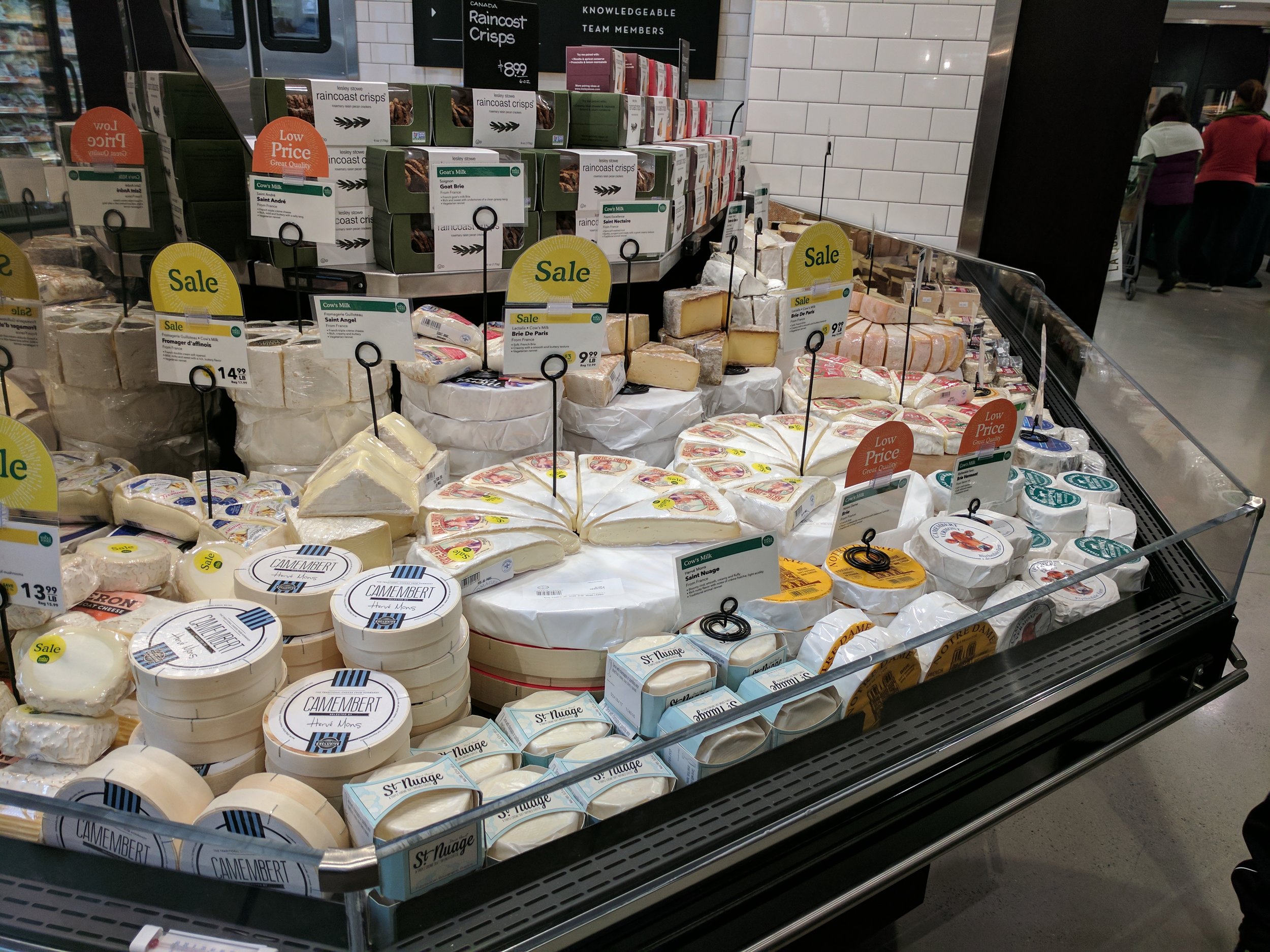 Gourmet cheeses. Newark based Oaxa cheese will be featured, though they didn't have any product there opening day.
