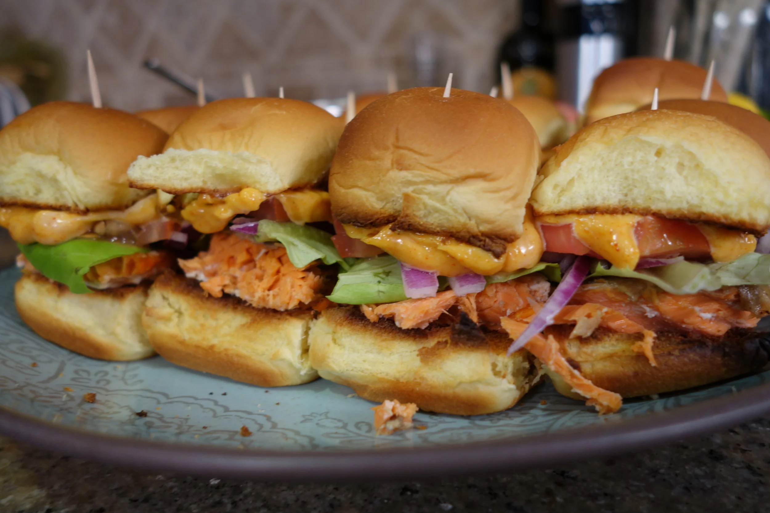 Salmon Sliders