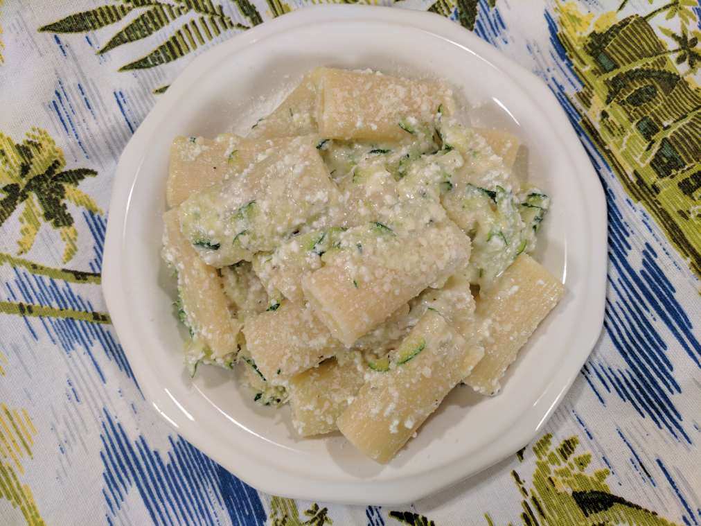 Ricotta combined with water or stock makes a delicious, creamy sauce that doesn't feel too heavy.
