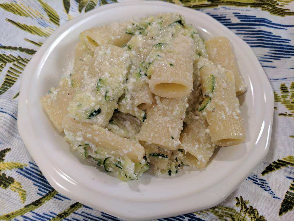 Summer Pasta with Zucchini & Ricotta