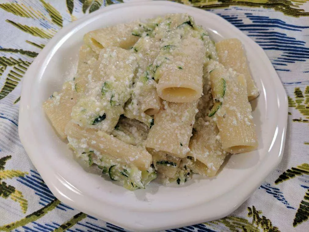 Summer Pasta with Zucchini & Ricotta