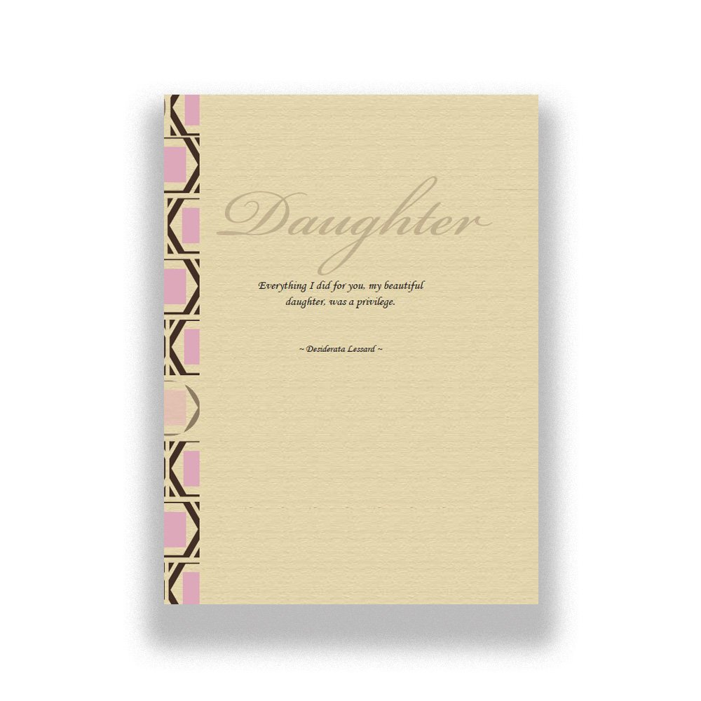 Inside verse of the Daughter Soul Talk card expressing a parent's heartfelt love and devotion to their daughter.