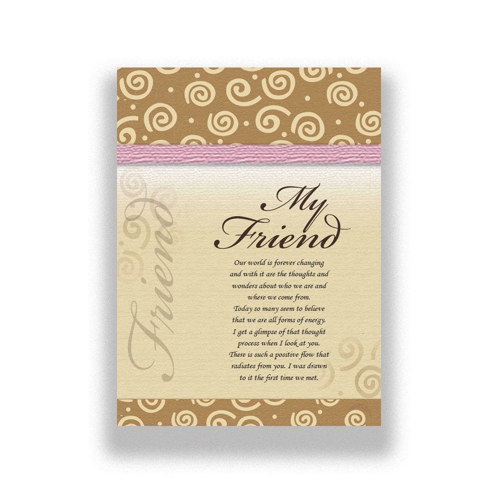 Heartfelt My Friend Greeting Card with a meaningful message of love, support, and the enduring bond of friendship.