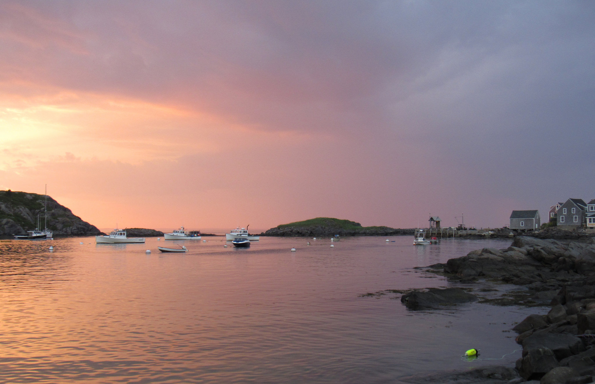 Yellow Buoy, Monhegan, ME.