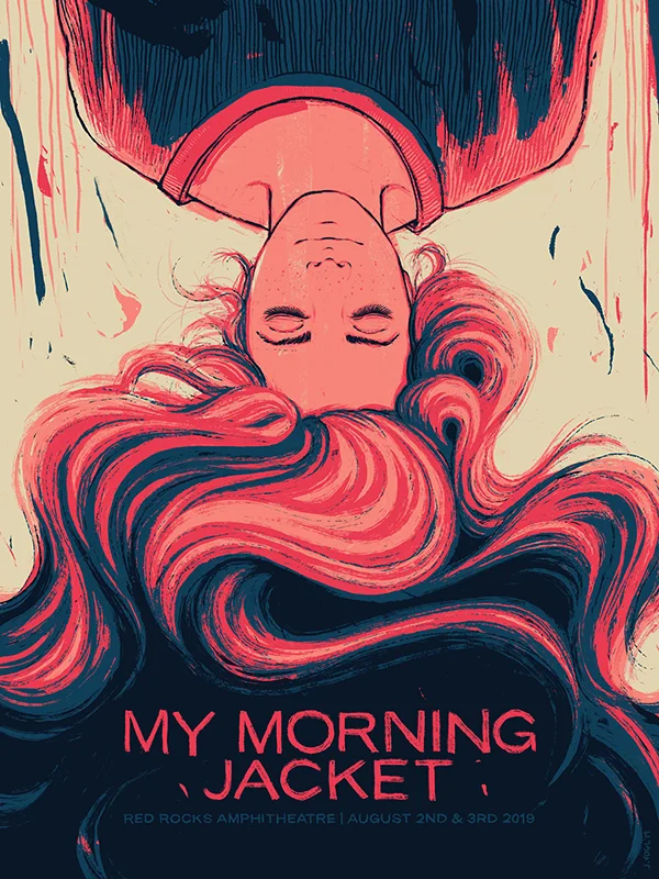 My Morning Jacket | Red Rocks | 18x24 Screen print. Ed of 550