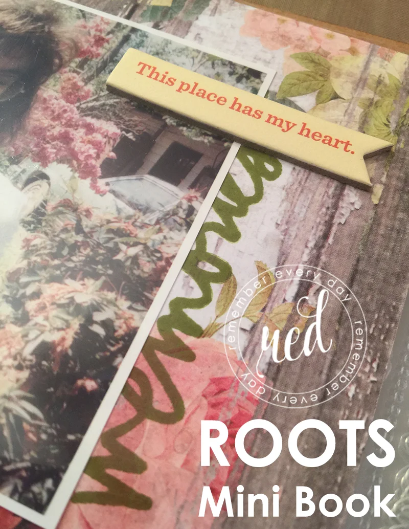 Using the Ali Edwards "Roots" Story and Stamp Kits in a Mini Album - Project 1 of 6 in this Series