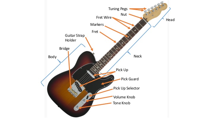 Electric Guitar Parts — Paliatsky Music Lessons: In-Home Music Lessons,  Online Lessons Vancouver