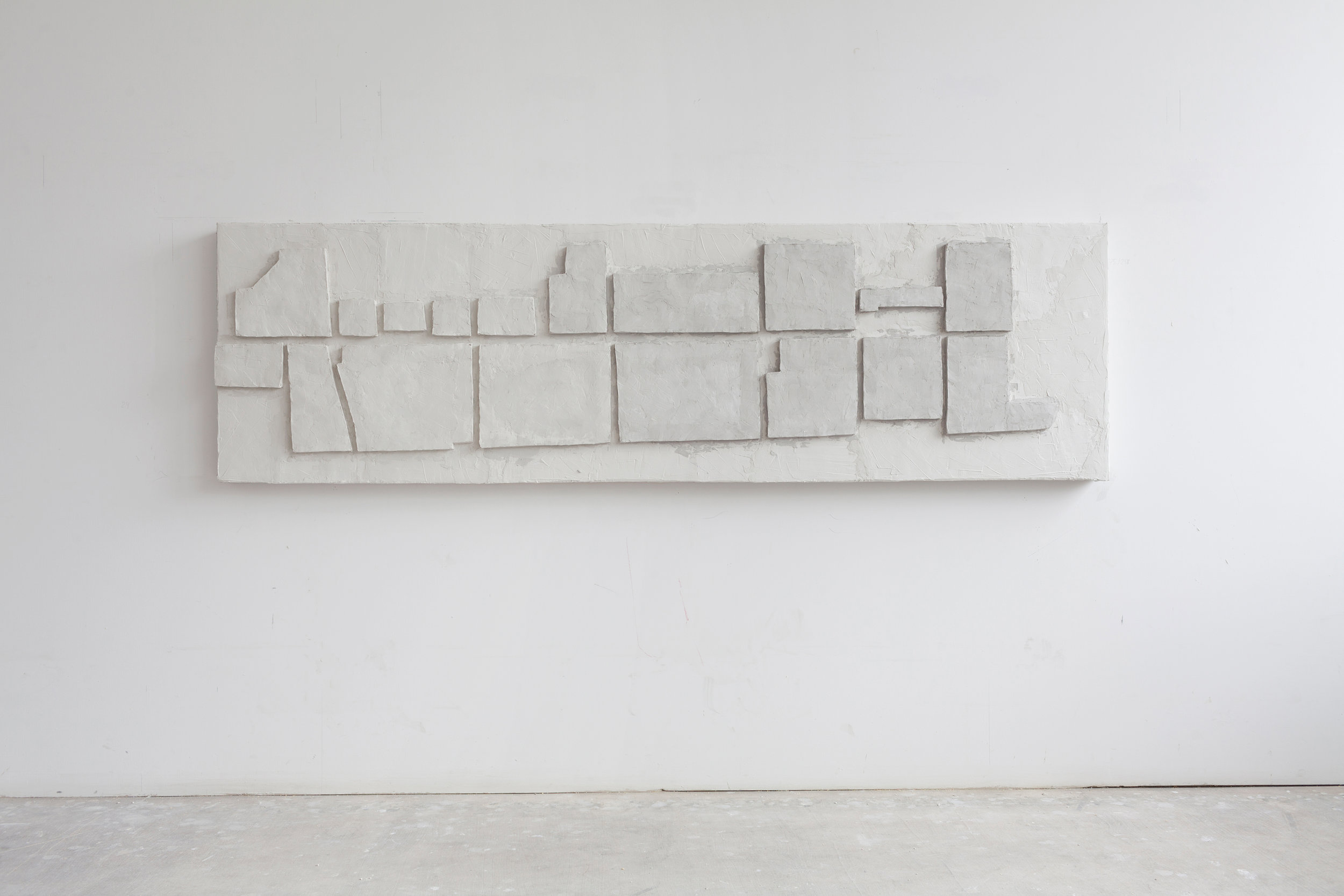 ‘Via G. L. Lagrange - Turin’ Baugips auf Polystyrol-Hartschaum 259 x 75 x 11 cm 2017