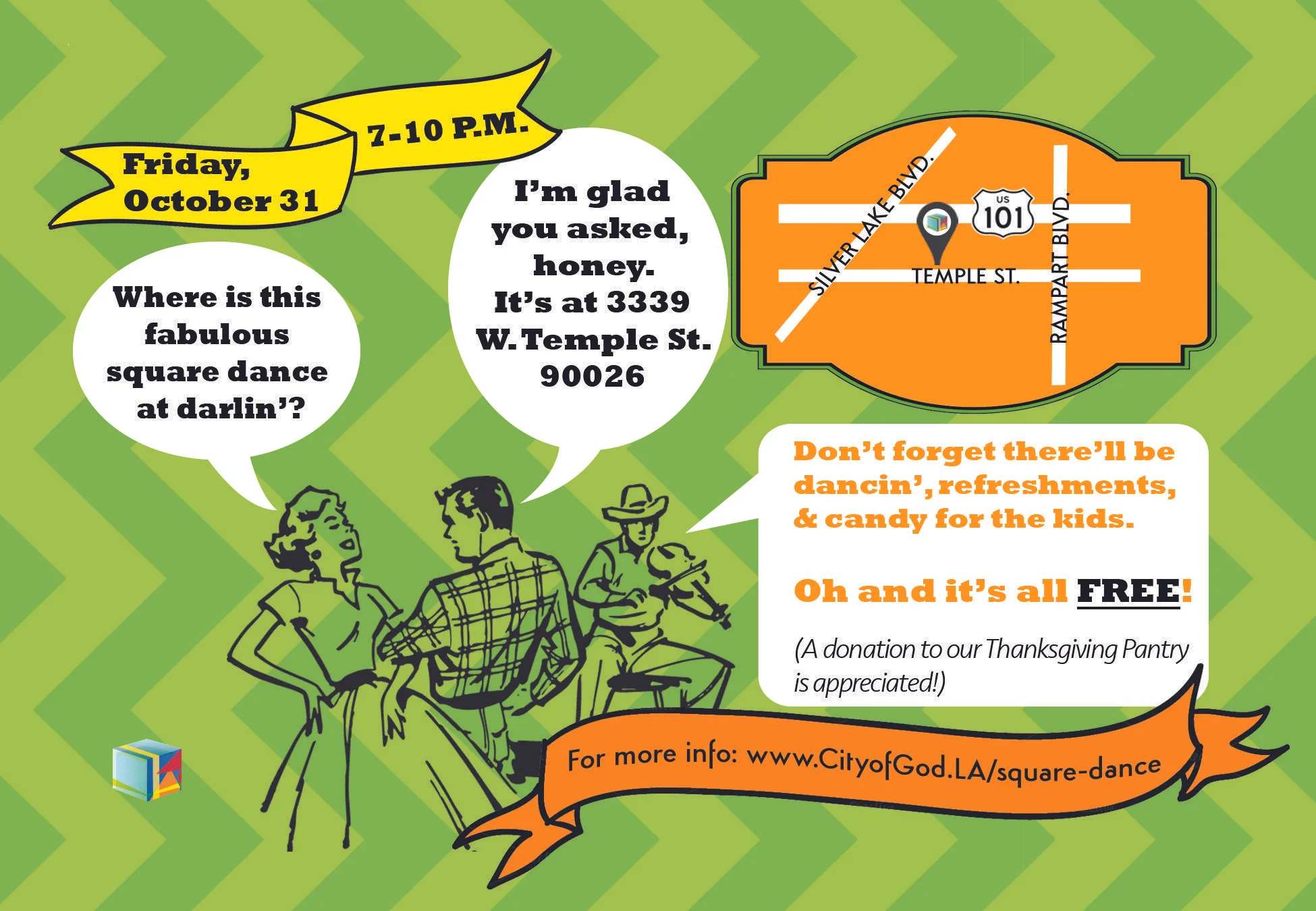 Square Dance Event Card Back