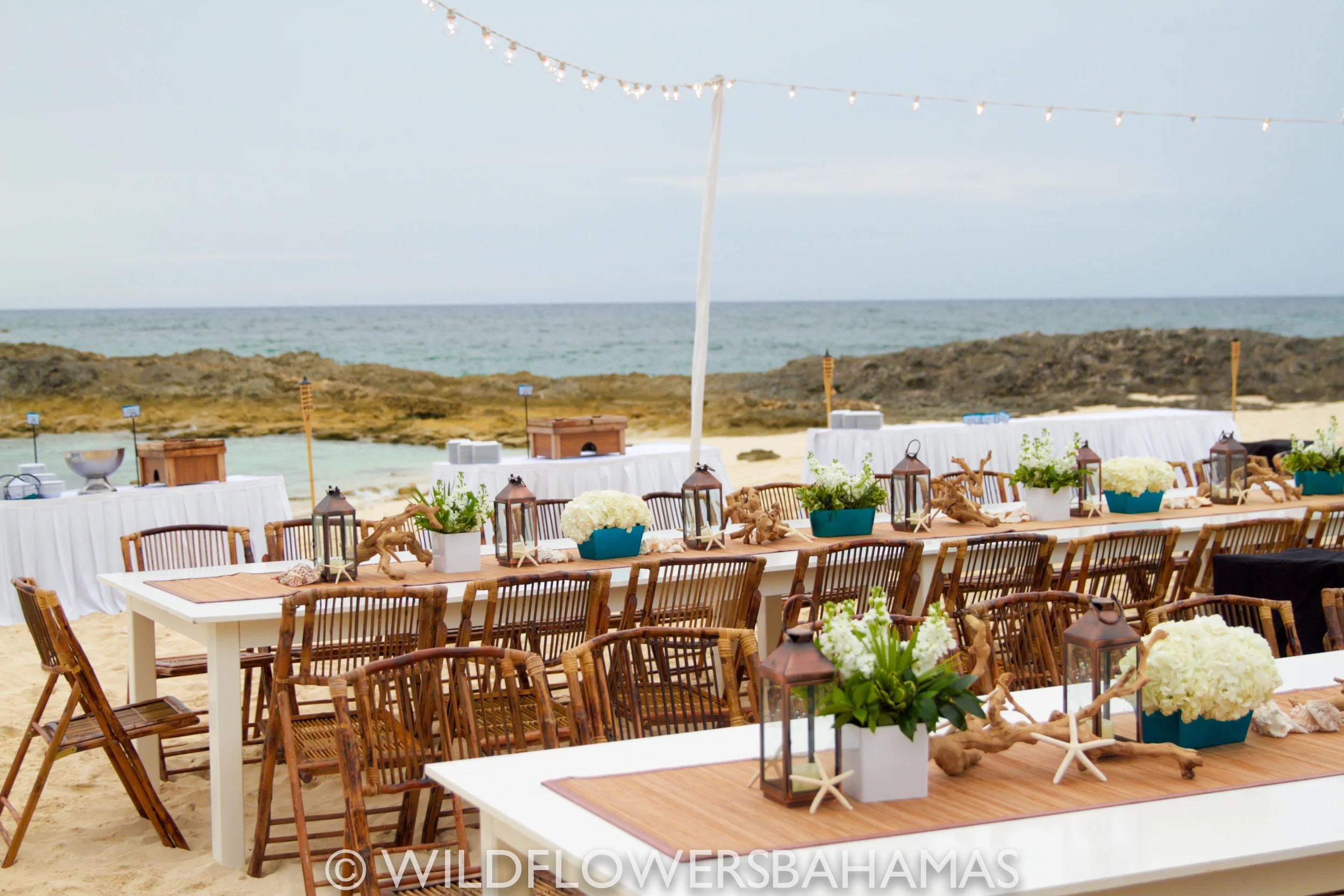 Corporate Beach Reception — Wildflowers