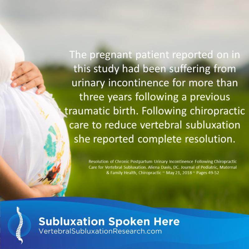 Chiropractic care for vertebral subluxation