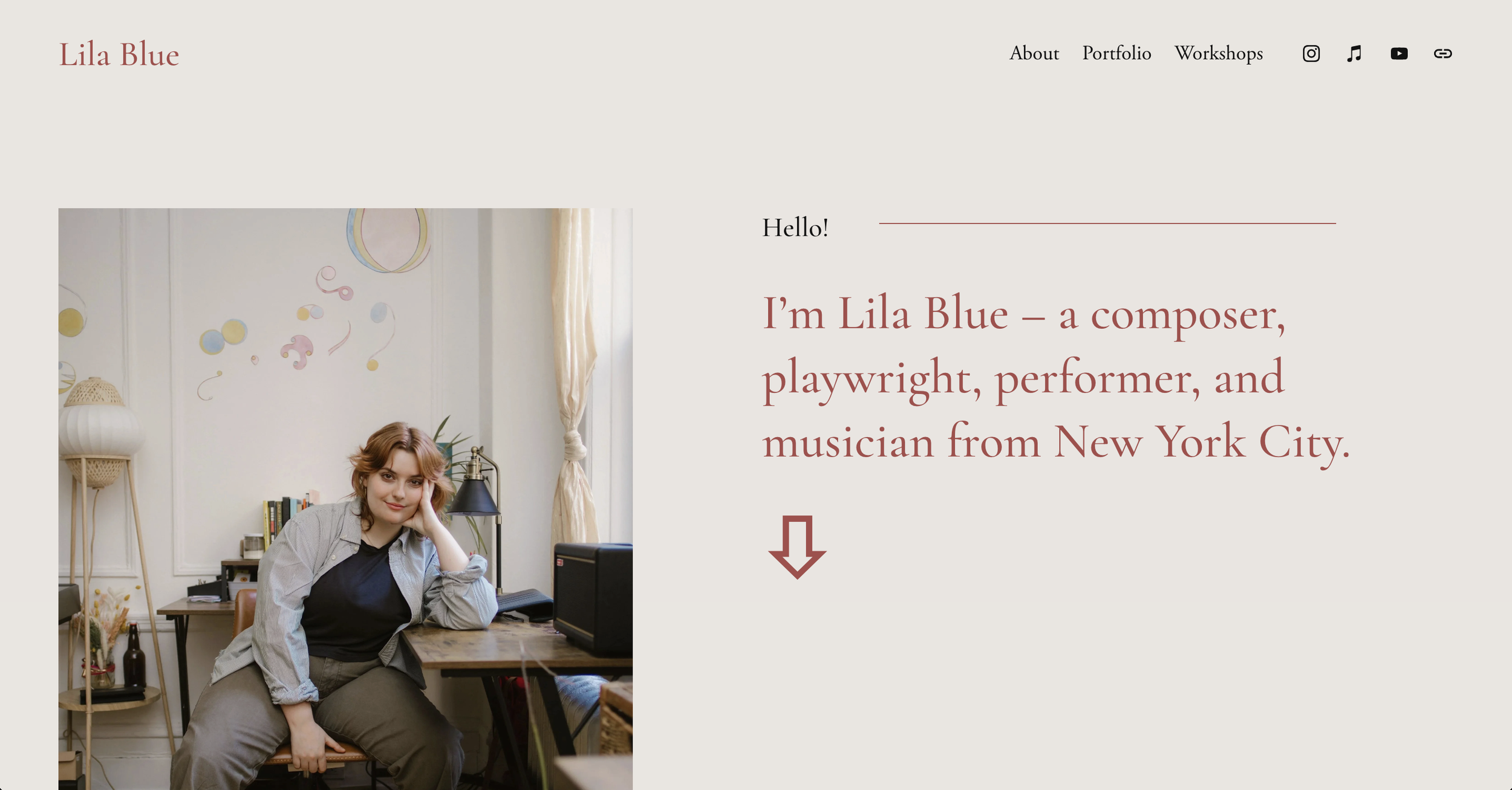 Lila Blue website