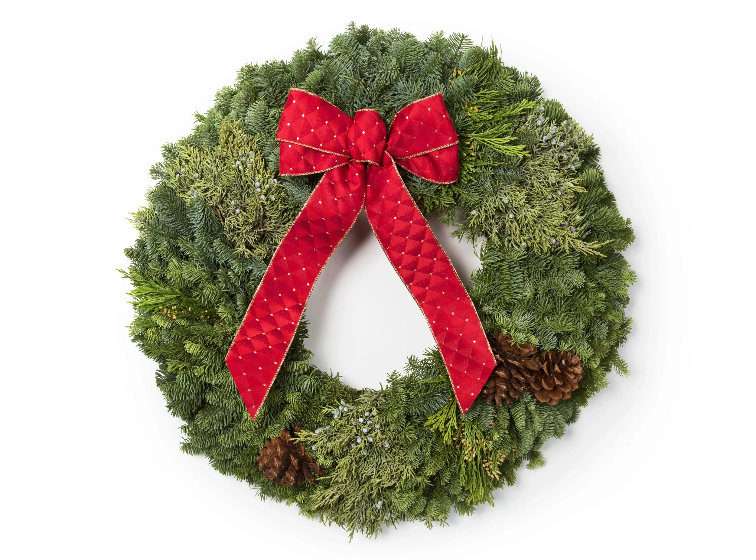 26" Mixed Evergreen Wreath (Corp. Gifts 10+ Items)