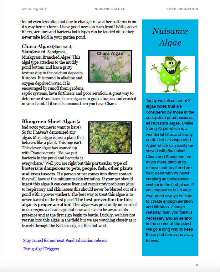 Ready to learn about Chara & Bluegreen Algae? 