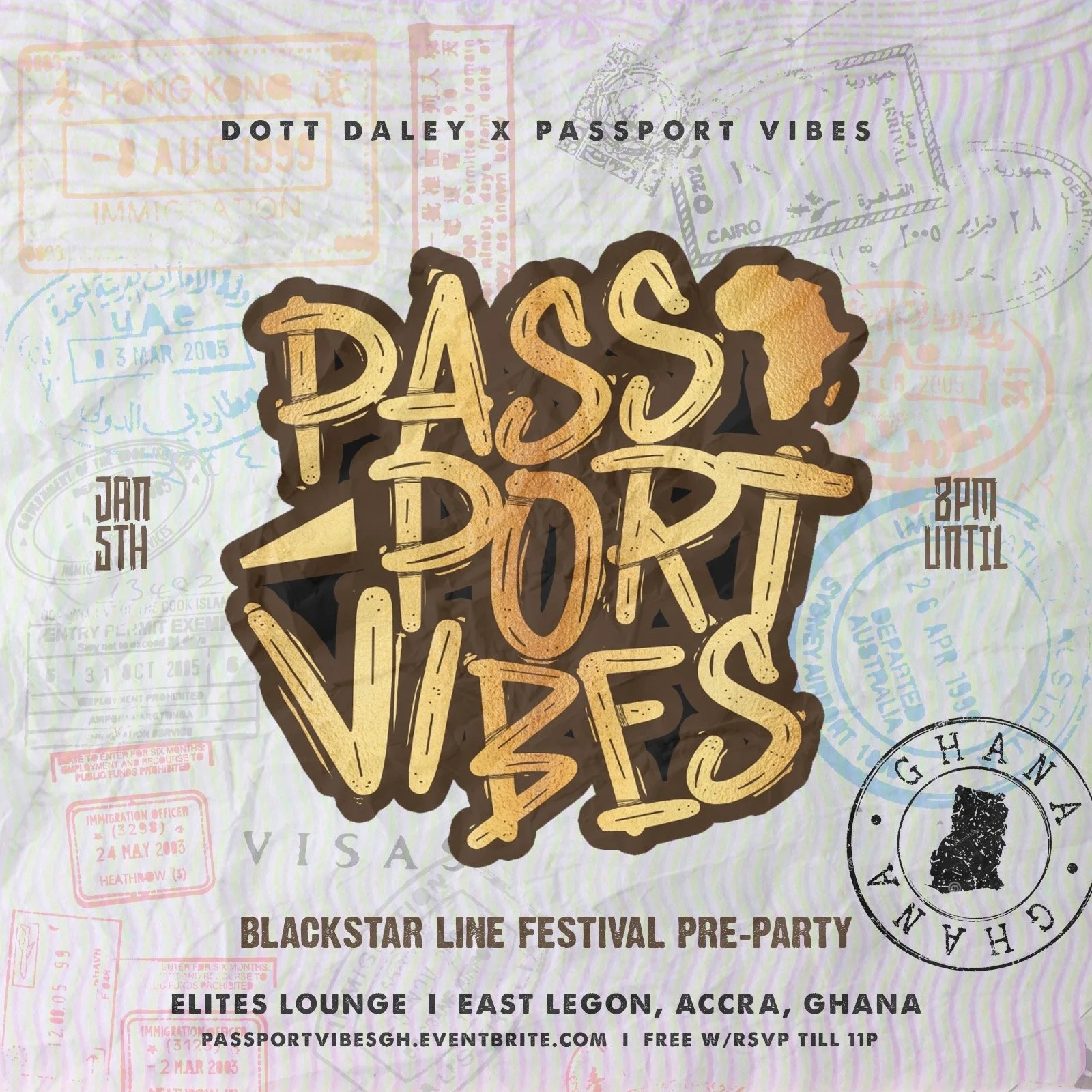 PASSPORT VIBES GHANA: Pre Blackstar Line Festival Party