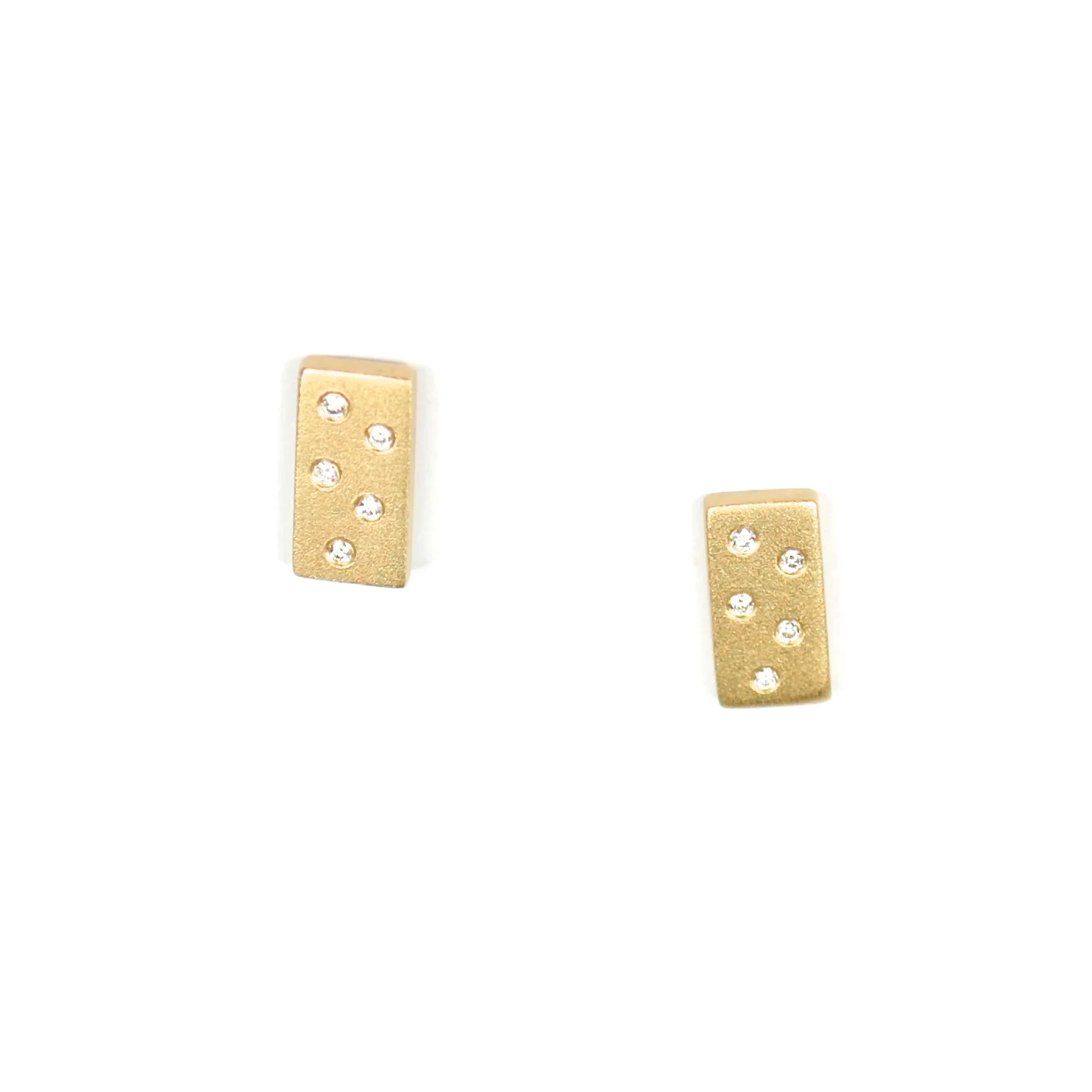 Belle & Bone | Diamond Dot Bar Studs