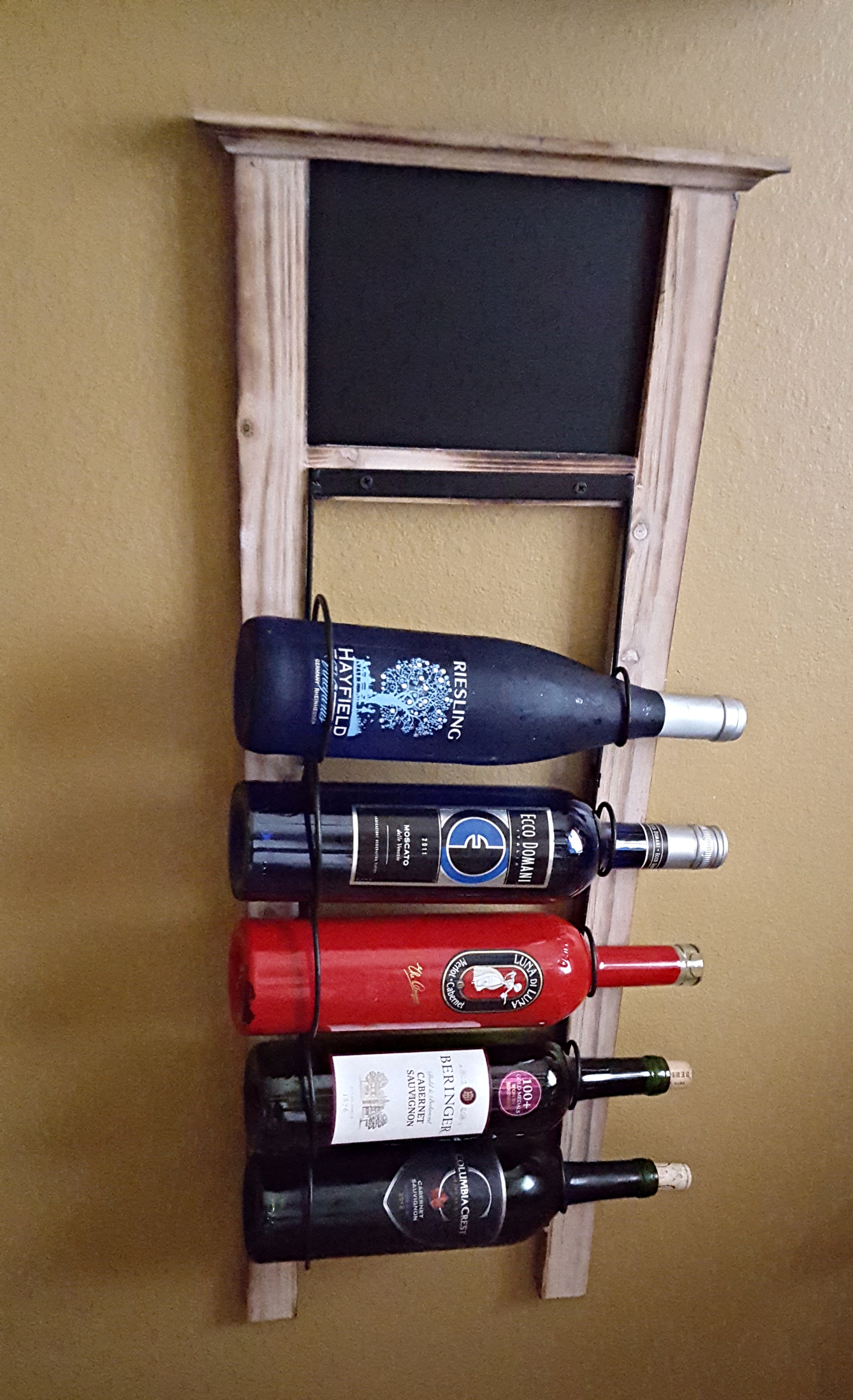 Wine Rack with Blackboard