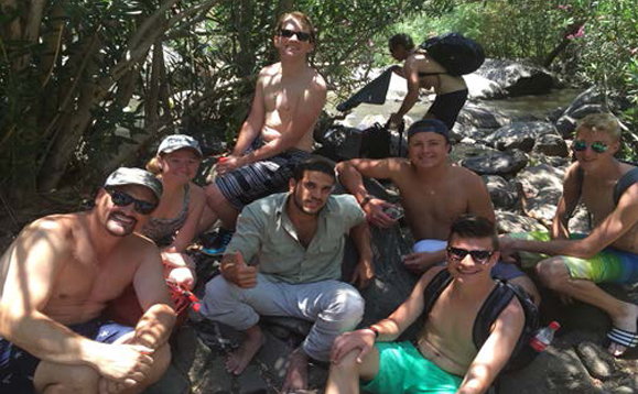Near the Golan Heights is a waterfall named the Yehuda Falls. Here we had the opportunity to not only shoot our final sequence, but to explain to this park ranger why we wanted to jump off the waterfall with a camera. He was intrigued.