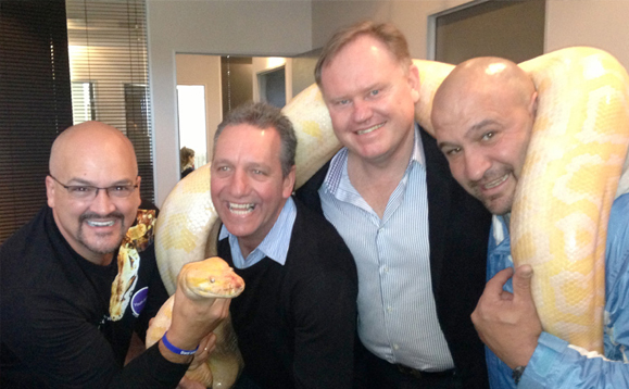 My friends from Radio Tygerburg in Cape Town were thrilled to get a picture with “Eve”.