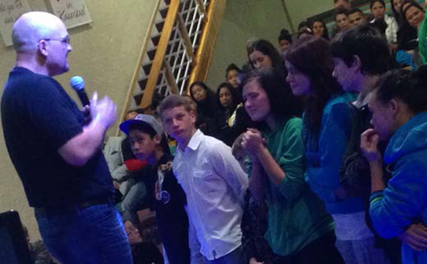 In every service young people were overcome by the presence of God, weeping as God touched their hearts!