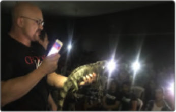 When the power goes out in the city during an event, just grab your phone and light up your object lesson.